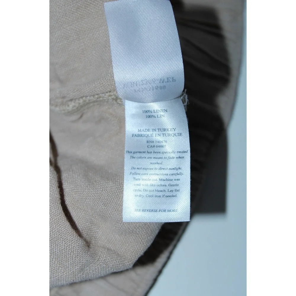 Faherty Women's Beige Linen-Blend Elastic Waist Shorts